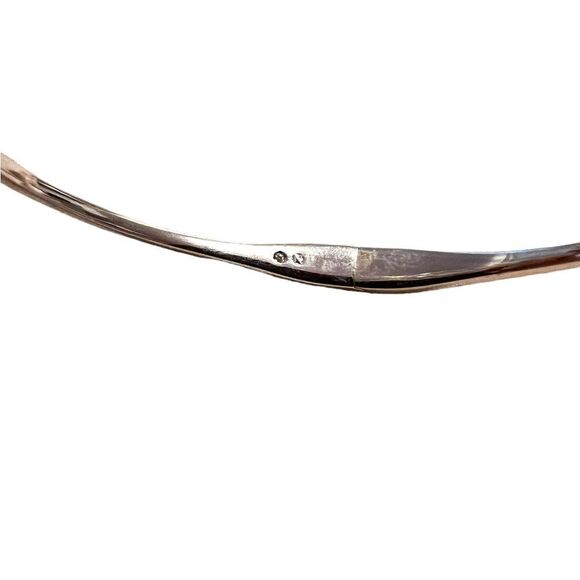 Rhinestone Pearl Silver Tone Clamper Bracelet - Picture 5 of 5